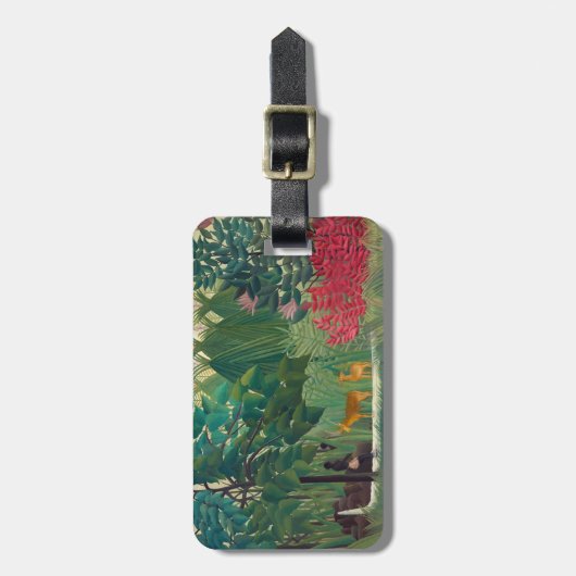 Henri Rousseau - De waterval Bagagelabel (Voorkant verticaal)