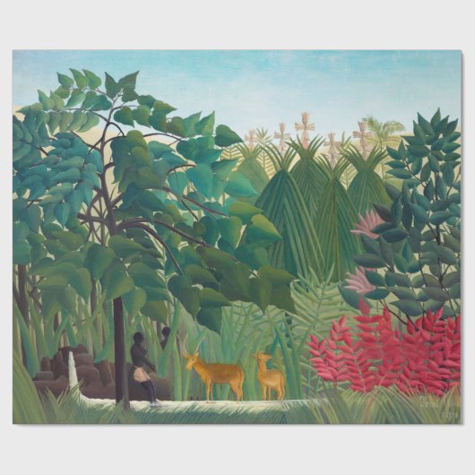 Henri Rousseau - De waterval Cadeaupapier (Vlak)