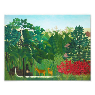 Henri Rousseau De waterval Foto Afdruk