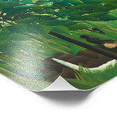 Henri Rousseau De waterval Foto Afdruk (Hoek)