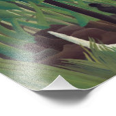 Henri Rousseau - De waterval Foto Afdruk (Hoek)