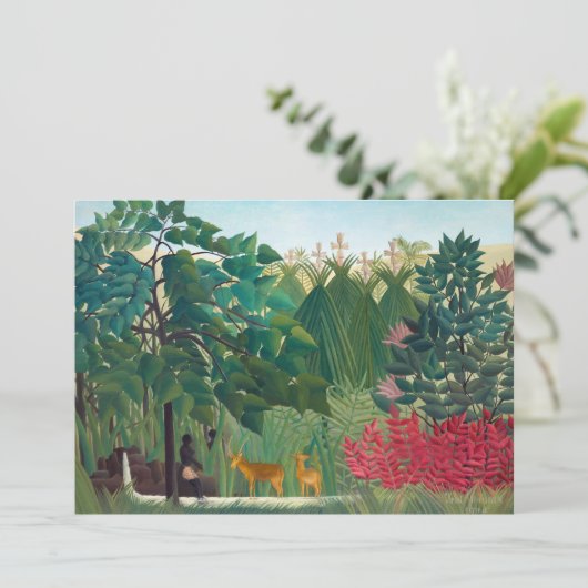 Henri Rousseau - De waterval Kaart (Staand voorkant)