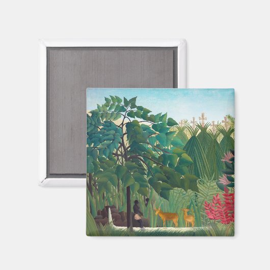 Henri Rousseau - De waterval Magneet (Voorkant / Achterkant)