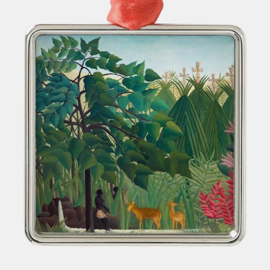 Henri Rousseau - De waterval Metalen Ornament (Voorkant)