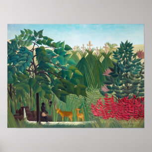 Henri Rousseau - De waterval Poster