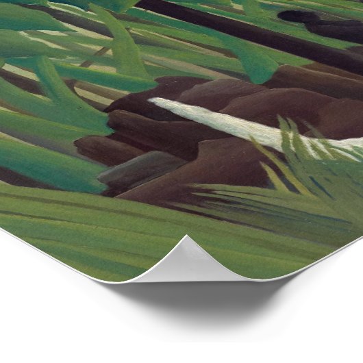 Henri Rousseau - De waterval Poster (Hoek)