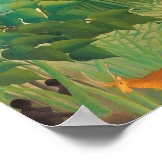 Henri Rousseau - De waterval Poster (Hoek)