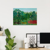 Henri Rousseau - De waterval Poster (Thuiskantoor)