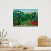 Henri Rousseau - De waterval Poster (Keuken)