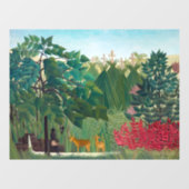 Henri Rousseau - De waterval Raamsticker (Vel)