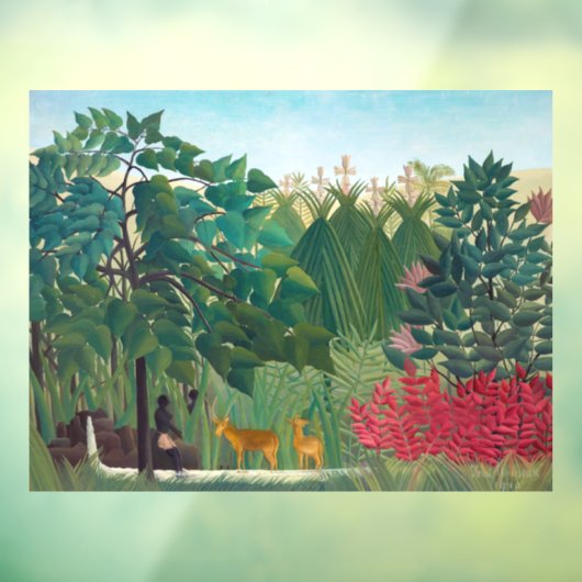 Henri Rousseau - De waterval Raamsticker (Vel 3)