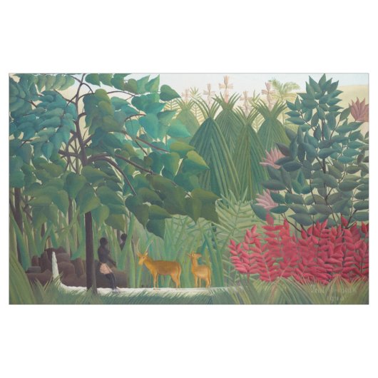 Henri Rousseau - De waterval Stof (Yard (91,4 cm))