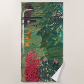 Henri Rousseau - De waterval Strandlaken (Voorkant)