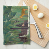 Henri Rousseau - De waterval Theedoek (Quarter Fold)