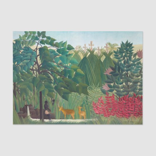 Henri Rousseau - De waterval Tissuepapier (Voorkant)