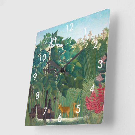 Henri Rousseau - De waterval Vierkante Klok (Hoek)