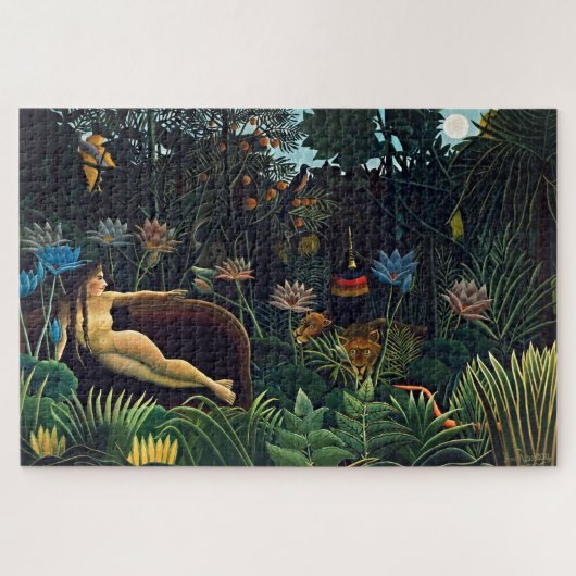 Henri Rousseau Droom Jungle Kunst Legpuzzel (Horizontaal)