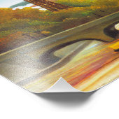 Henri Rousseau Eiffel Tower bij Sunset Print Foto Afdruk (Hoek)