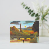 Henri Rousseau Eiffeltoren bij Sunset Briefkaart (Staand voorkant)