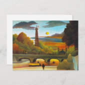 Henri Rousseau Eiffeltoren bij Sunset Briefkaart (Voorkant / Achterkant)