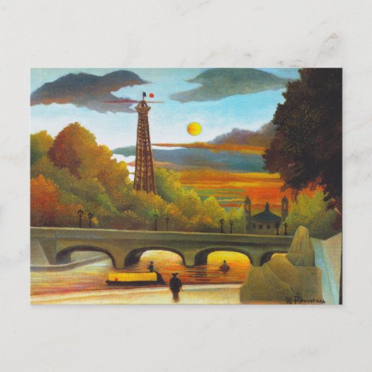 Henri Rousseau Eiffeltoren bij Sunset Briefkaart (Voorkant)