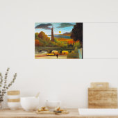 Henri Rousseau Eiffeltoren op het Poster (Keuken)