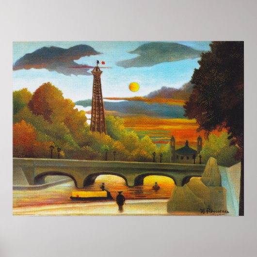 Henri Rousseau Eiffeltoren op het Poster (Voorkant)