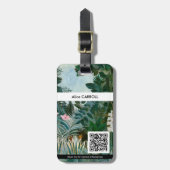 Henri Rousseau - Equatoriaal Oerwoud - QR-code Bagagelabel (Voorkant verticaal)