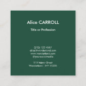 Henri Rousseau - Equatoriaal Oerwoud - QR-code Vierkante Visitekaartje (Achterkant)