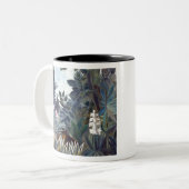 Henri Rousseau Equatoriaal Oerwoud Tweekleurige Koffiemok (Voorkant links)