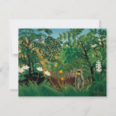 Henri Rousseau Exotic Landscape Invitations Kaart (Voorkant)