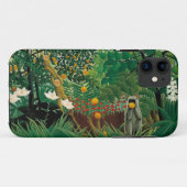 Henri Rousseau Exotic Landscape iPhone Case (Achterkant (horizontaal))