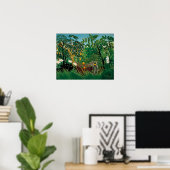 Henri Rousseau Exotic Landscape Poster (Thuiskantoor)