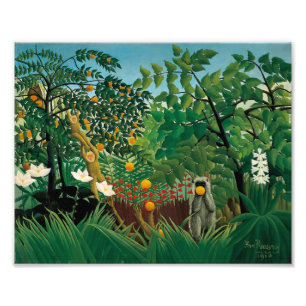 Henri Rousseau Exotic Landscape Print Foto Afdruk