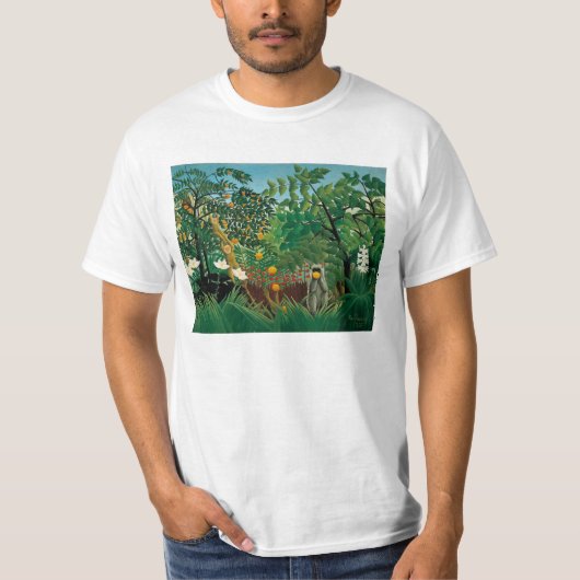 Henri Rousseau Exotic Landscape T-shirt (Voorkant)