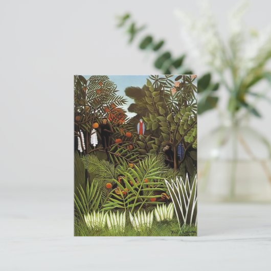 Henri Rousseau - Exotisch landschap Briefkaart (Staand voorkant)