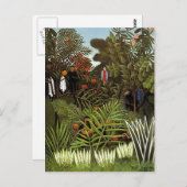 Henri Rousseau - Exotisch landschap Briefkaart (Voorkant / Achterkant)