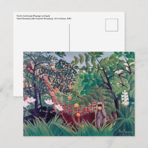 Henri Rousseau - Exotisch Landschap Briefkaart