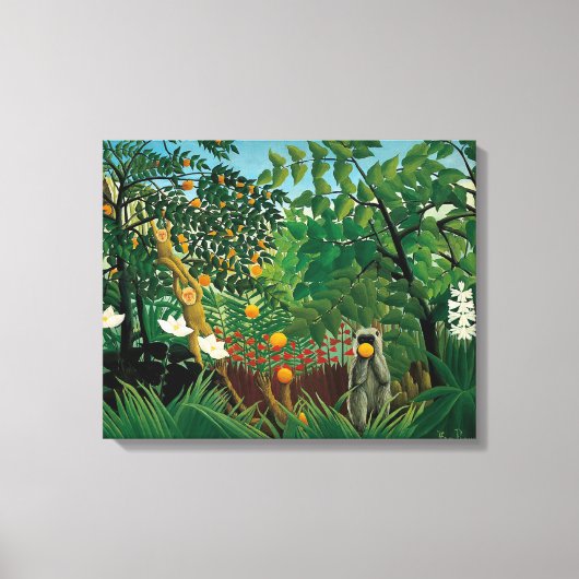 Henri Rousseau Exotisch Landschap Canvas Print (Voorkant)