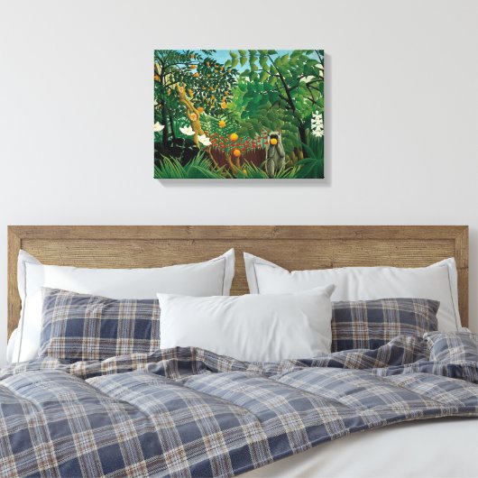 Henri Rousseau Exotisch Landschap Canvas Print (Insitu (Slaapkamer))