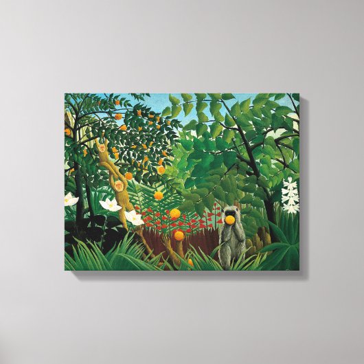 Henri Rousseau Exotisch Landschap Canvas Print (Voorkant)