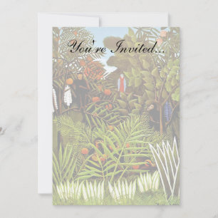 Henri Rousseau - Exotisch landschap Jungle Kunst Kaart