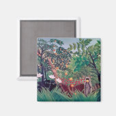 Henri Rousseau - Exotisch Landschap Magneet (Voorkant / Achterkant)