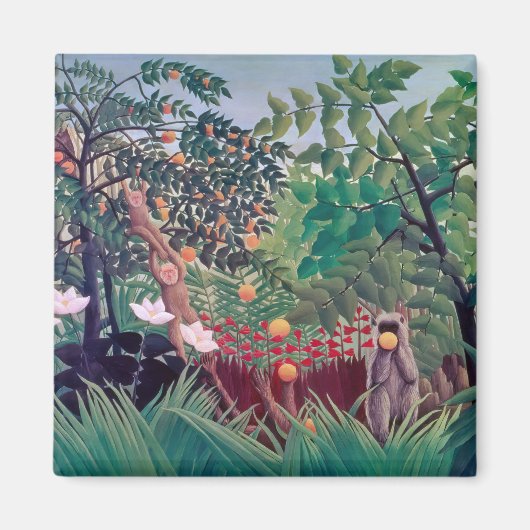 Henri Rousseau - Exotisch Landschap Magneet (Voorkant)