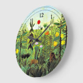 Henri Rousseau - Exotisch landschap met Lion Grote Klok (Hoek)