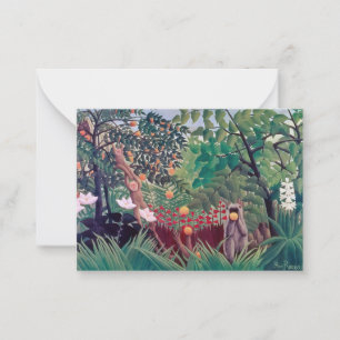 Henri Rousseau - Exotisch Landschap Notitiekaartje