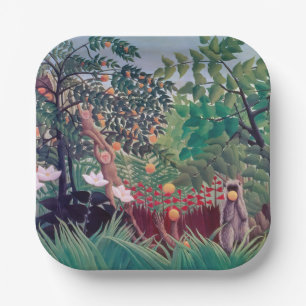 Henri Rousseau - Exotisch Landschap Papieren Bordje