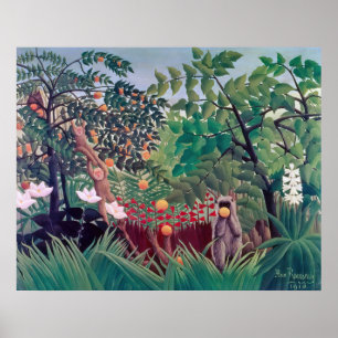 Henri Rousseau - Exotisch Landschap Poster