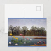 Henri Rousseau, Flamingoes Painting Briefkaart (Voorkant / Achterkant)