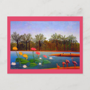 Henri Rousseau, Flamingoes Painting Briefkaart